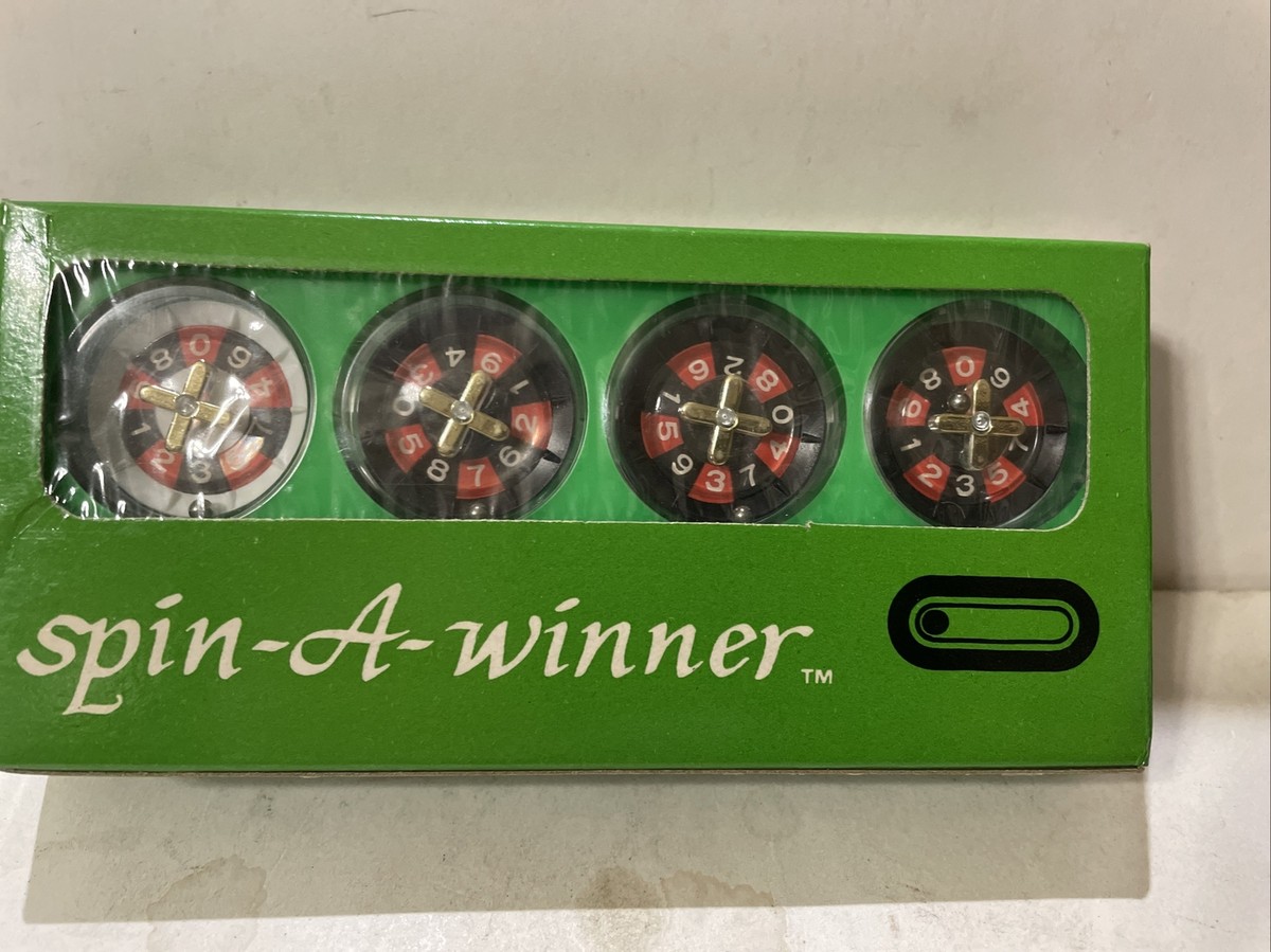 Vintage 1984 Spin-A-Winner Handheld Lotto Portable Game by