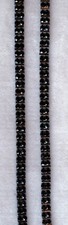 Decorative Adjustable Fashion Bra Straps-Double Row Black Rhinestones