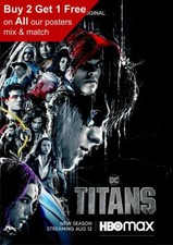 DC Titans Season 3 Series Poster A5 A4 A3 A2 A1