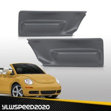 2pcs Door Panel Insert Gray Fit For 2003-2010 Volkswagen New Beetle Convertible