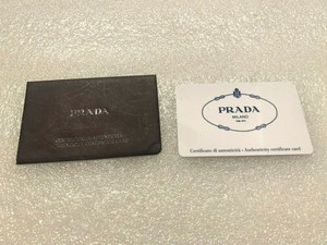 prada authenticity certificate card
