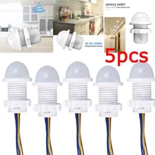 5Pcs 110V220V PIR Infrared Motion Sensor Detector Smart Switch Lamp Switch Auto