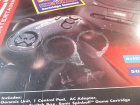 Sega Genesis Model 2 Console w/ Box Controller Cord Sonic Spinball System Manual