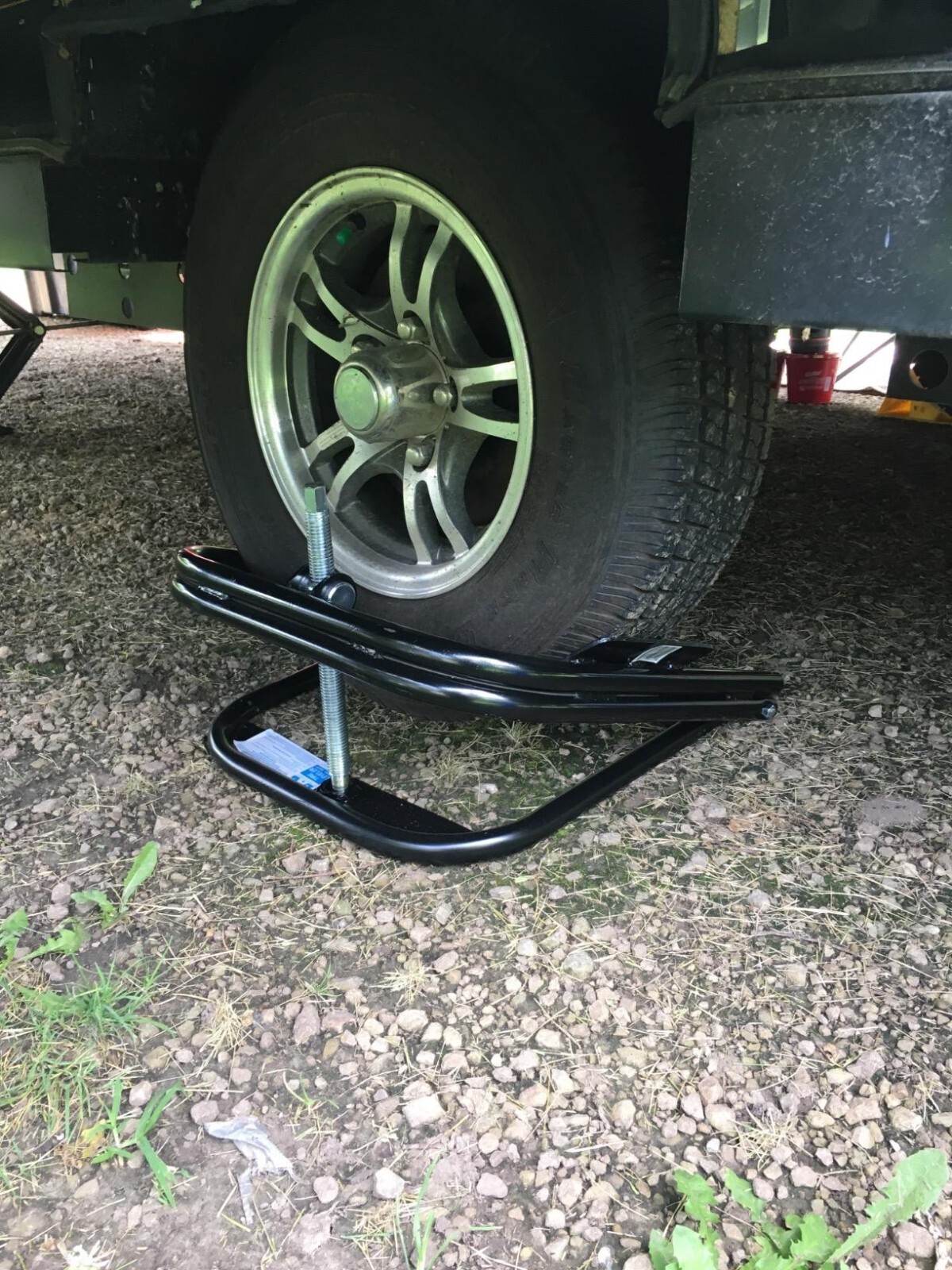 Single Axle RV Tire Leveler for Leveling Pop Up Camper Travel Trailer