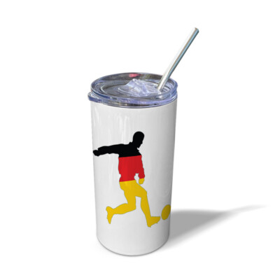 Travel Mug Tumbler Soccer Player Germany Sports Soccer Thermal Coffee Cup