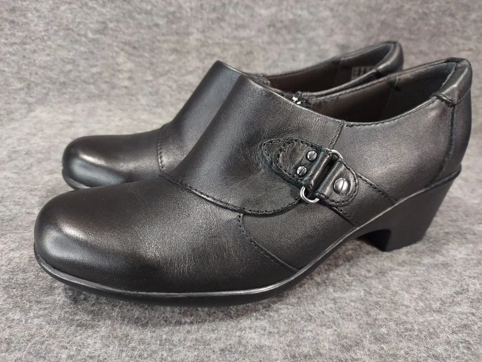 Zuecos CLARKS Collection Genette Harper Punta Cerrada Cuero Negro (Mujer) Talla 8M Foto 4 de 4