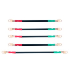 Car Battery Cable Set, Portable, Universal, 4 AWG, Golf Cart, Pure Copper5909-