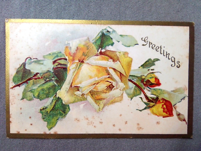 #ad #ad Greetings Spray of Roses Embossed Made in U.S.A. $12.50