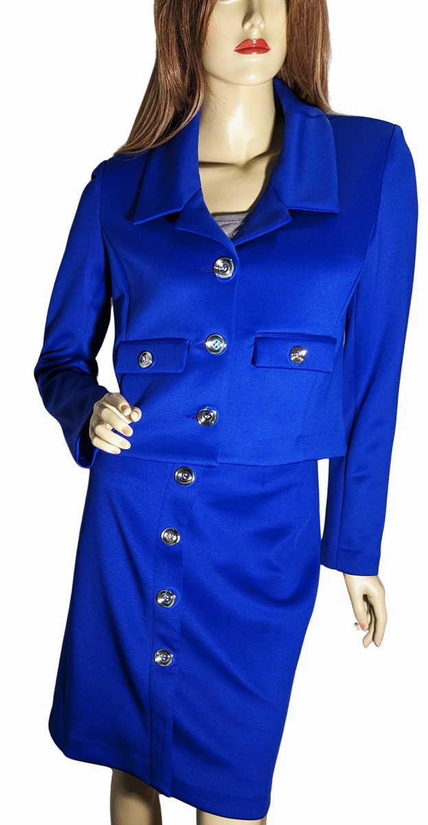 Shelby Rose New York Single Breasted Blazer & Skirt 2pc Suit