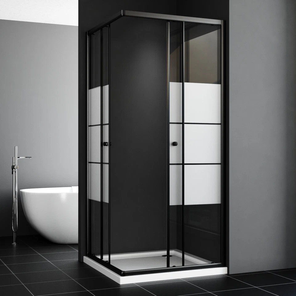 Duschabtrennung Duschtür Schiebetür Duschwand 75x75 cm Duschkabine Eckeinstieg - Bild 4 von 4
