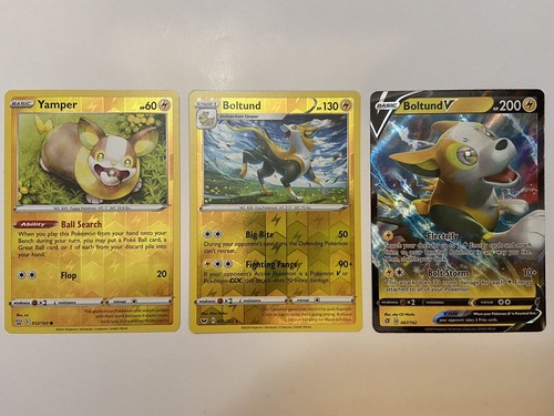 Boltund V Evolution Lot Pokemon Rebel Clash Ultra Rare Reverse Holo 