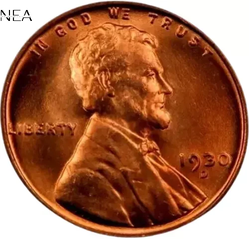 1930-D Lincoln Wheat Penny Cent ~ Gem BU (red)
