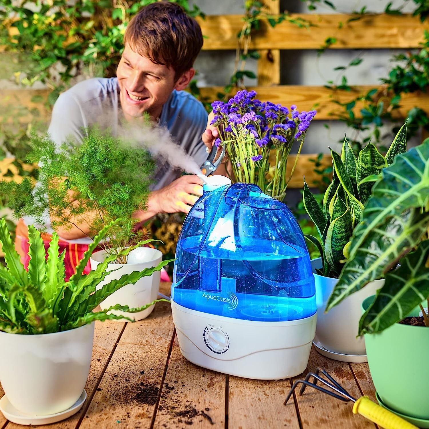 Silent Ultrasonic Humidifier - 360 Rotation Nozzle - Auto-Shut Off - Nursery