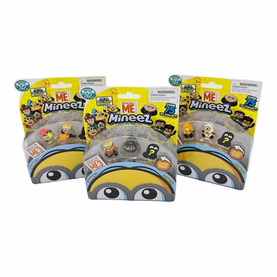 3x 3er-Pack / 3 Sets (9 Figuren) Mineez Despicable Me 3 Minions Sammelfiguren