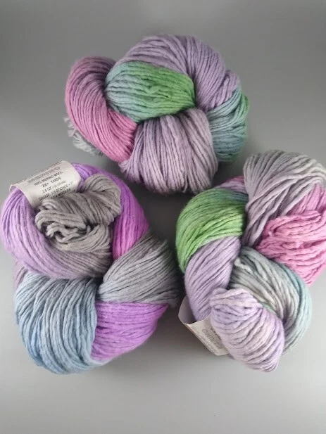 Hilos HPKY Coloratura Merino hilados a mano 3 madejas lana pintados a mano hilo grueso Foto 2 de 4