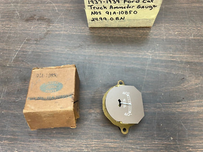 1937 1938 1939 FORD CAR TRUCK AMMETER AMP BATTERY INDICATOR GAUGE NOS OEM  824