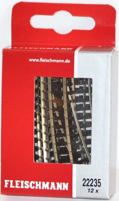 Fleischmann N 22235-S Ausgleichsgleis gebogen R3a, 295,4 mm (12 Stück) NEU + OVP
