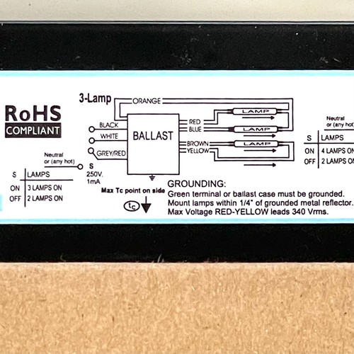 Advance Centium ICN-4S54-90C-2LS-G Programmed Start Electronic 4 Bulb T5 Ballast - Picture 2 of 5