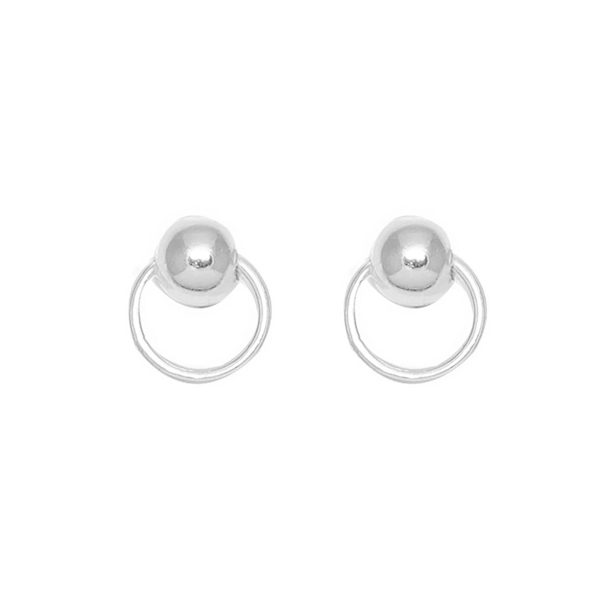 YAMI Orecchini A Bottone In Argento 925 Con Perle Grigie E Zirconi – Ipoallergenici, Regalo Di Lusso Per Donna