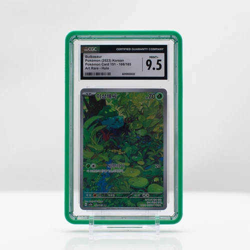 Pokemon Bulbasaur Holo #166 Korean Pokemon 151 2023 - CGC 9.5 Mint+