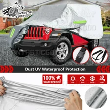 For Jeep Wrangler CJ/YJ/TJ/JK 4-Door All Weather Protection Waterproof Car Cover
