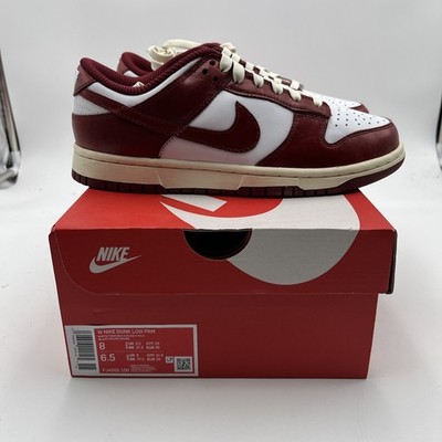 Nike Dunk Low PRM Vintage Team Red FJ4555-100 Womens New size 8 | eBay
