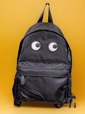 Anya Hindmarch Eyes Nylon Backpack, Black, 14”, Super Nice