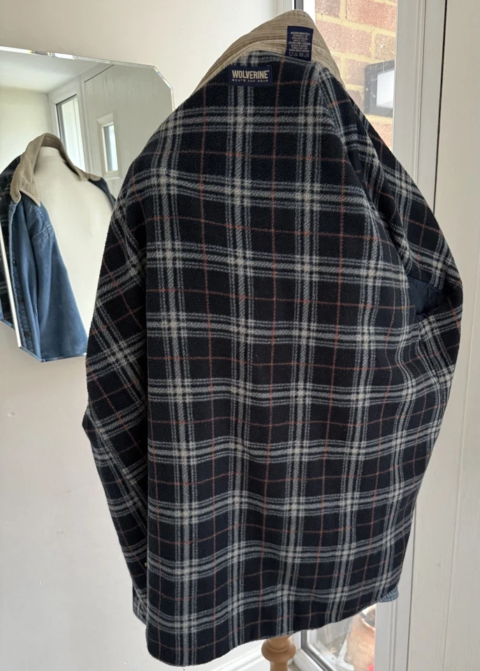 Vintage Wolverine Denim Workwear Jacket Men’s XL Fleece Lining 54in chest VGC - Image 4 of 4