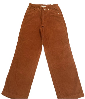 #ad VTG SOHO New York Corduroy Pants Jeans Utility Style Rust High Rise Size 3 4 NWT $18.77