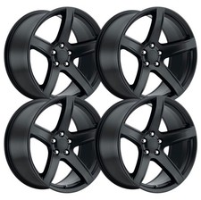 Set-4 Replica 2127 New Hellcat Fr77 22x9 5x115 Satin Black 20mm Wheels 22