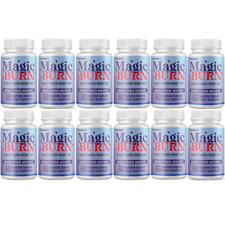 Magic Burn Weight Loss Support Formula, (12 Bottles) Genuine Fat Loss Supplement