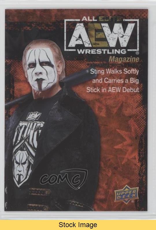 2021 Upper Deck AEW All Elite Wrestling Magazine Dynamite Sting #81 READ im8