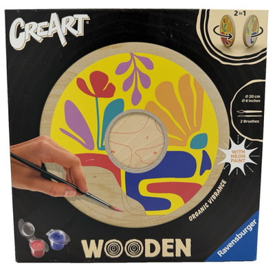 CreArt Malen nach Zahlen Wooden  Organische Schwingungen