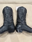 Black Nocona Water Buffalo Cowboy Boots In Size 11D — photo 5