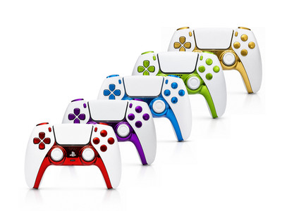 PS5 DualSense Custom Controller TMR Hall Effect Anti Drift Chrom diverse Farben