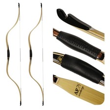 AF Traditional Zhuran Bamboo Longsiye Recurve Bow 54" 20-50lb Handmade Long Draw