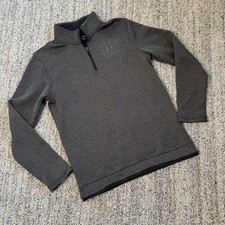 UNDER ARMOUR 1/4 zip GOLF loose BLACK pullover COLDGEAR sweater boys youth XL