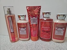 5 Bath & Body Works Wrapped In Sugar Lotions CREAM Shower Gel & Fragrance Mist