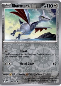 Skarmory 141/182 Reverse Holo Destined Rivals