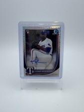 2025 Bowman Chrome Kumar Rocker Mojo Mega Box RC Auto /99 #RMA-KR Texas Rangers
