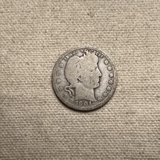 1901-O 50C Barber Quarter Dollar (Silver), Better Date and Mint Mark
