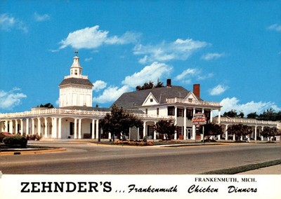 Zehnder's Famous Chicken Dinners, Frankenmuth 1975 Postcard