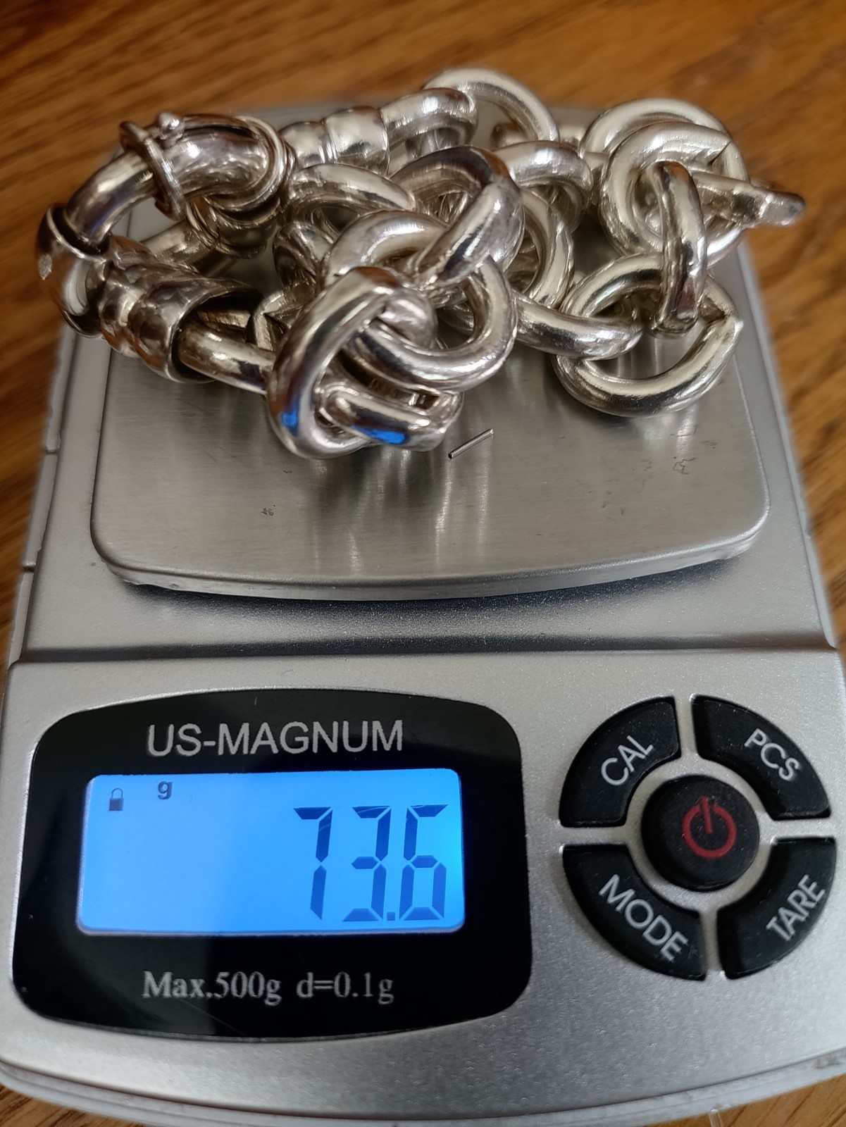 Super Sized Solid Link Chunky 73.6 gram Hefty Ste… - image 8