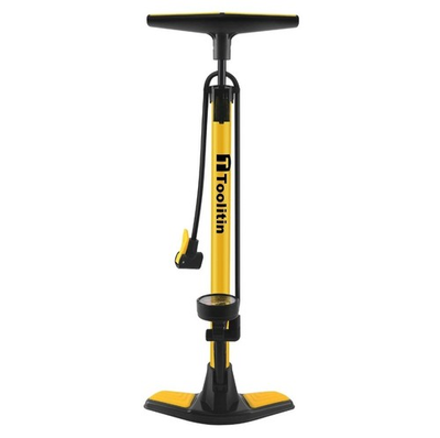 #ad Toolitin Floor Bicycle Pump Pressure Gauge Detachable Non slip Base 160 PSI $40.00