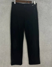 Nike Dri-Fit Pants Womens Medium Black Y2K Athleisure Training Gym Retro Track