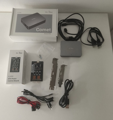 GL.iNet COMET GL-RM1 mit ATX Power Control Board und F-Panel Splitter