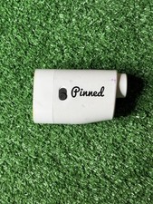 Pinned Prism Golf Laser Rangefinder White Handheld Yardage Distance Device Unit