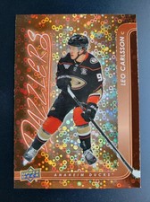 2024-25 Upper Deck Series 1 Leo Carlsson Dz-40 Dazzlers Orange Anaheim Ducks