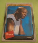 2019 FLEER Michael JORDAN Hanes BLUE Foil Card #MJ-9 SSP! Chicago Bulls HOF 🔥🔥