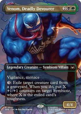 Venom, Deadly Devourer (Borderless) 22 SPE NM R